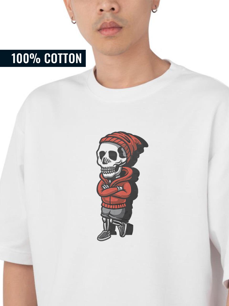 Crimson Bones Festive Oversized T-Shirt