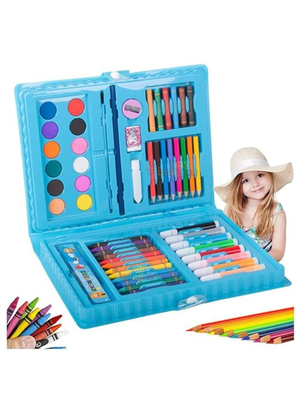  Color Set for Kids Drawing Doodle Sketch Crayon Painting Water Paint Art Colour Kit Toys Birthday Return Christmas Gift Boys Girls Age : 3 5 Years Old Stationery(Color Set 68)